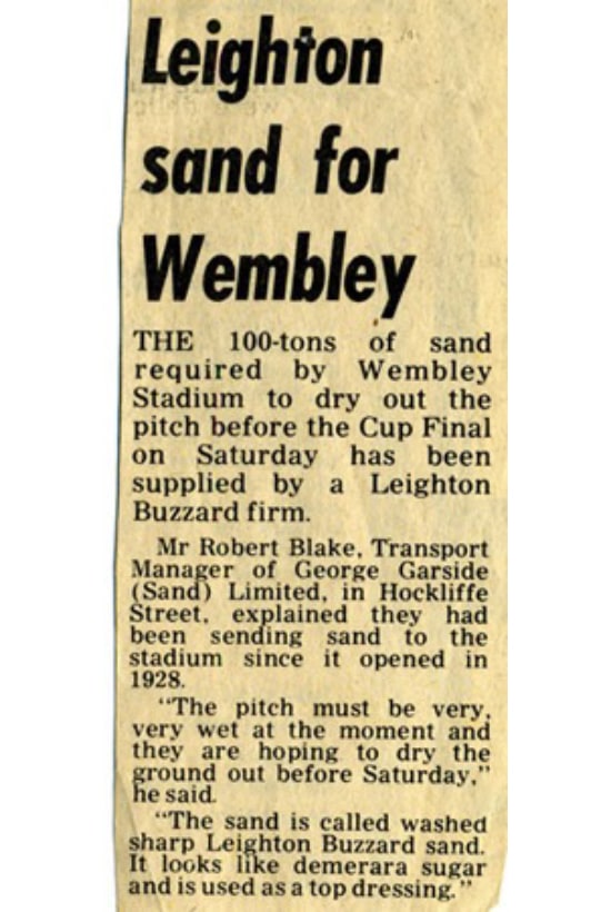 Evening Post Wembley article